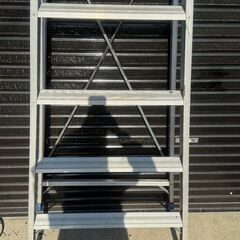 ◆徳島県お引き取り限定品　配送不可◆ピカコーポレーション 脚立 KM-150 5段 USED品の画像