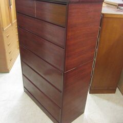 チェスト（タンス）　レッドオーク色【J571031-204】の画像