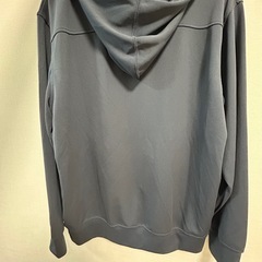 【美品】パーカー メンズ 長袖 ZIP 吸汗速乾　紐なし 　L 紺　DRY&UVcut ドライ の画像