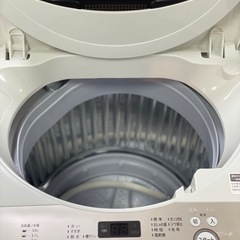 送料・設置込み可　洗濯機　6kg SHARP 2020年【分解クリーニング済み】の画像