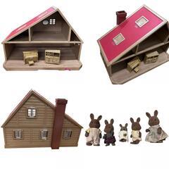 170070 現状品 Sylvanian Families シルバニアファミリー 初期ハウス・人形・家具 まとめ売り [0000000002788]の画像