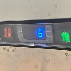 2021年製 冷蔵ショーケース RITS-219L 対面冷蔵ショーケース 219L 動作OK 1年前購入 キャスター付き 棚板2枚 JCM ラウンド型 LED照明の画像