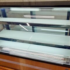 2021年製 冷蔵ショーケース RITS-219L 対面冷蔵ショーケース 219L 動作OK 1年前購入 キャスター付き 棚板2枚 JCM ラウンド型 LED照明の画像