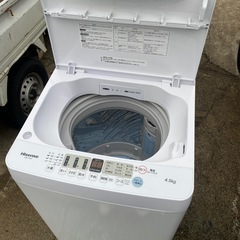 ☆No.m255 洗濯機 4.5kg ハイセンス 2022年製の画像