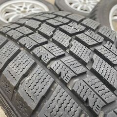 ⑦ プリウス純正 スタッドレス 195/65R15 ‼️爆安‼️最終値下げ‼️超超超バリ溝❗ 国産グッドイヤー アイスナビ7❗ アルミ付き 国産 タイヤ !!　スタットレス　スタッドレス　雪 冬 ゆき PCD100 pcd100の画像