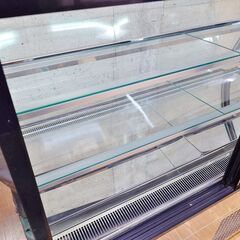 ① レマコム 冷蔵ショーケース RCS-K150S2LA 高湿対面冷蔵ショーケース 435L 動作OK 1年前購入 キャスター付き 棚板4枚 取扱説明書ありの画像