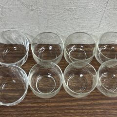 【お売りします】和風切子 冷茶 トンボ柄切子 コップ グラス 8コの画像