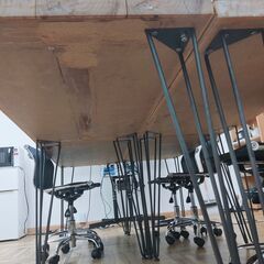 SPICE of Life★格安★ インダストリアル会議orダイニング テーブル4台（11/24の22時、25,26日全日の画像