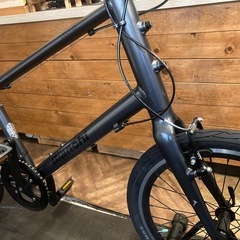 防犯登録料無料！【Bianchi LECCOアルミフレーム】7段変速　20インチミニベロ　ガンメタブラックの画像