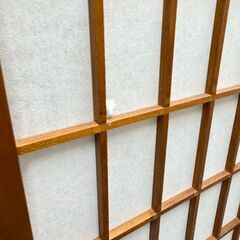 【訳アリ品】TSUDA 障子スクリーン TSW-322-04 4連 パーテーション の画像