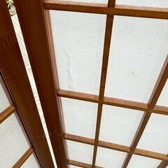 【訳アリ品】TSUDA 障子スクリーン TSW-322-04 4連 パーテーション の画像