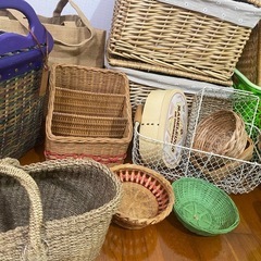 ビンテージ　かご類　いろいろまとめて！の画像