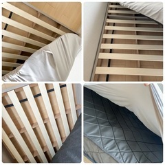 タンスのゲン　セミダブル　ベッドフレーム　マットレスの画像