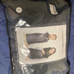 【新品未使用】電熱ベスト 電熱ジャケット防寒着 電熱線発熱 Lサイズ 男女兼用の画像