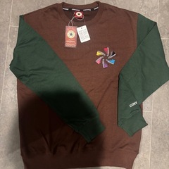 【新品未使用】2枚セットCONVERSE 薄手トレーナー Mサイズ タグ付きの画像