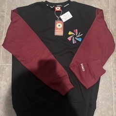 【新品未使用】2枚セットCONVERSE 薄手トレーナー Mサイズ タグ付きの画像