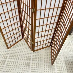 TSUDA 障子スクリーン TSW-322-04 4連 パーテーションの画像