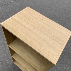 美原店 ３段 カラーボックス ブラウン　収納本棚の画像