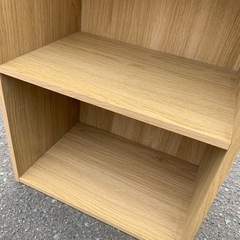 美原店 ３段 カラーボックス ブラウン　収納本棚の画像