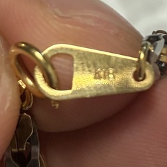 金プラチナネックレスの画像