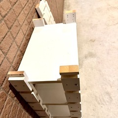 25×40×H102cm◼️白いラックしかく◼️の画像