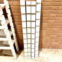 25×40×H102cm◼️白いラックしかく◼️の画像