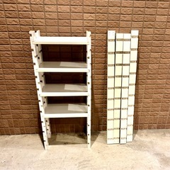 25×40×H102cm◼️白いラックしかく◼️の画像