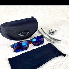 極美品　OAKLEY　CROSSLINK　サングラス　ミラーレンズ　ブラックの画像