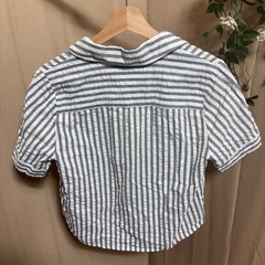 JUST FEMALE スローブイエナ ブラウス size36 襟付きVネックの画像