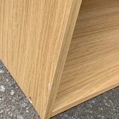 美原店 大きめ カラーボックス 収納 本棚　ライトブラウンの画像