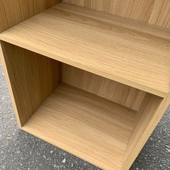 美原店 大きめ カラーボックス 収納 本棚　ライトブラウンの画像