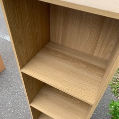 美原店 大きめ カラーボックス 収納 本棚　ライトブラウンの画像