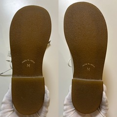 アロマドミュゲレディースシューズホワイト白色女性用婦人靴カジュアルシューズ紐靴革靴くつクツレースアップシューズ軽量履きやすい日本製の画像