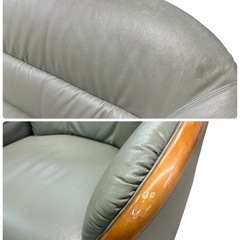 NO.2621 maruni マルニ ３人掛けソファ ソロソファ 2点セット ソファ 家具 中古の画像