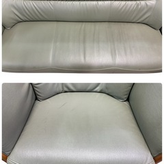 NO.2621 maruni マルニ ３人掛けソファ ソロソファ 2点セット ソファ 家具 中古の画像