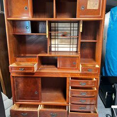 アンティーク 茶棚 茶箪笥の画像