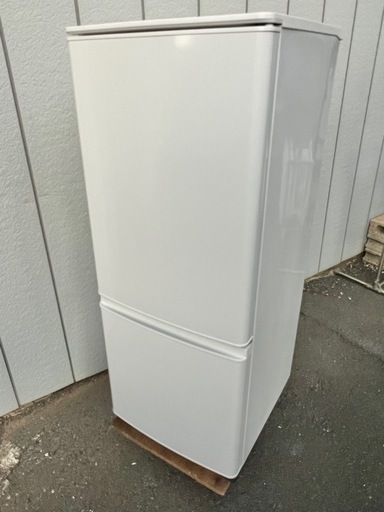 ■三菱 2ドア冷凍冷蔵庫 2022年製 146L■MITSUBISHI MR-P15EG 白 マットホワイト■単身用冷蔵庫 1人用2ドア冷蔵庫