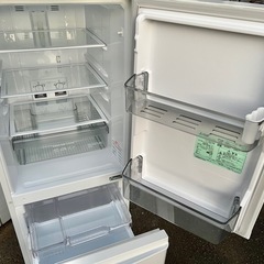 ■三菱 2ドア冷凍冷蔵庫 2022年製 146L■MITSUBISHI MR-P15EG 白 マットホワイト■単身用冷蔵庫 1人用2ドア冷蔵庫の画像