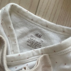 H&M 新生児 女の子 長袖ロンパース3セットの画像