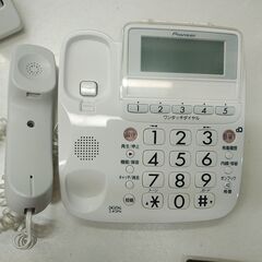 品質保証☆配達有り！3850円(税込）パイオニア 子機付き 留守番電話 ホワイトの画像
