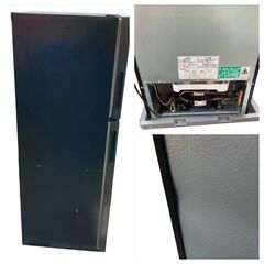 T6002 maxzen マクスゼン 2ドア冷凍 / 冷蔵庫 138L 2ドア冷凍冷蔵庫 JR138ML01GM ブラック 2021年製 欠品あり 動作確認済 中古現状渡しの画像