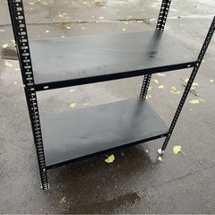 スチールラック　オープンラック　棚　4段　スチール棚　高さ調節可　収納　W880×D410×1810　中古　④の画像