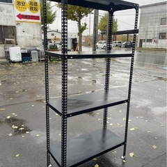 スチールラック　オープンラック　棚　4段　スチール棚　高さ調節可　収納　W880×D410×1810　中古　④の画像