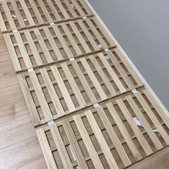 アイリスオーヤマ すのこマット シングル 4つ折りの画像