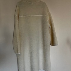 oblekt ボアコート アイボリー ロングコート カジュアルコートの画像