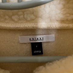 oblekt ボアコート アイボリー ロングコート カジュアルコートの画像