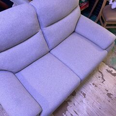 🔥🔥期間限定・特別特価品🔥🔥NITORI ニトリ 2人掛けソファ ファブリック グレー ハイバック 背もたれふっくら リラックスソファ 北欧風 モダン 中古家具の画像