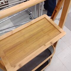 ★リユースのサカイ千葉中央店★  ランドリーラック ナチュラル H108.5×D23×W45 クリーニング済み TC5164の画像