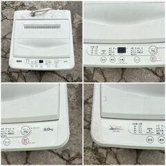 【❗️✨一人暮らし応援✨❗️】YAMADA SELECT 全自動洗濯機 🧺6kg  風乾燥付き✨簡易清掃・動作確認済み❗️の画像