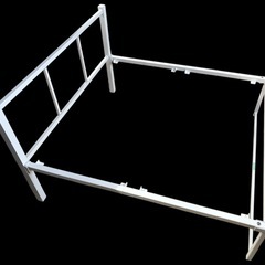 NO.2623 ニトリ シングル パイプベッド バジーナ F ホワイト ベッドフレーム 家具 中古の画像